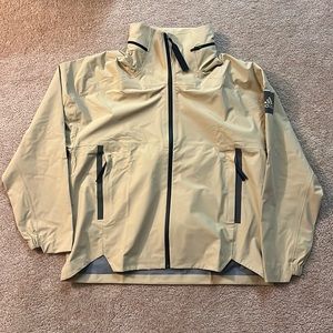 NWT Men’s adidas MYSHELTER Rain Jacket, Tan, L GT6574